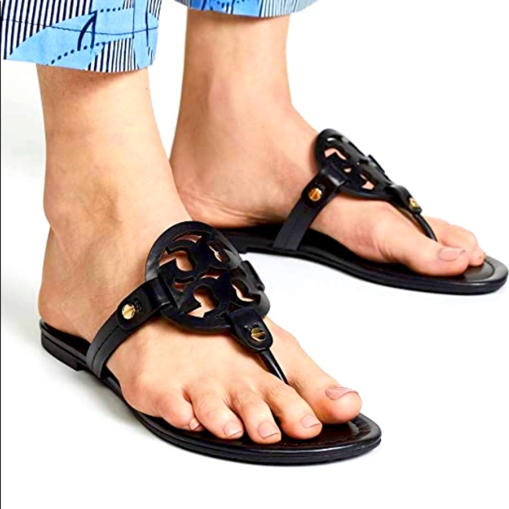 Tory Burch women’s Miller patent thong sandal